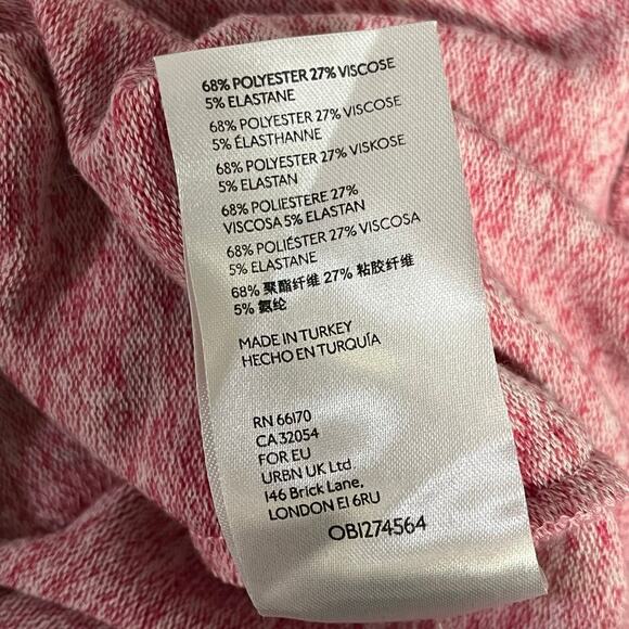 Maeve Anthropologie Laney Pink Mock Cowl Neck Ribbed Long Sleeve Sweater XL - Picture 9 of 11